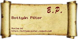 Bottyán Péter névjegykártya