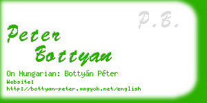 peter bottyan business card